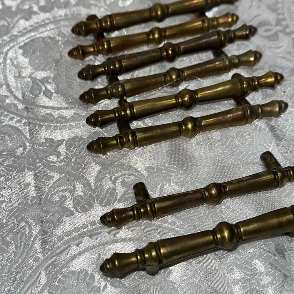 SET OF 8 Drawer Handles Pulls Metal